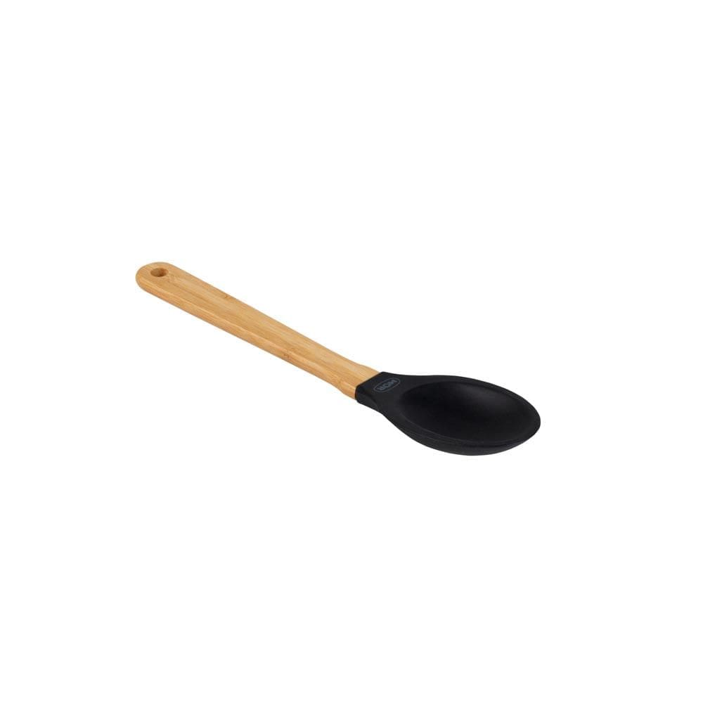 Colher Silicone e Bamboo Preto