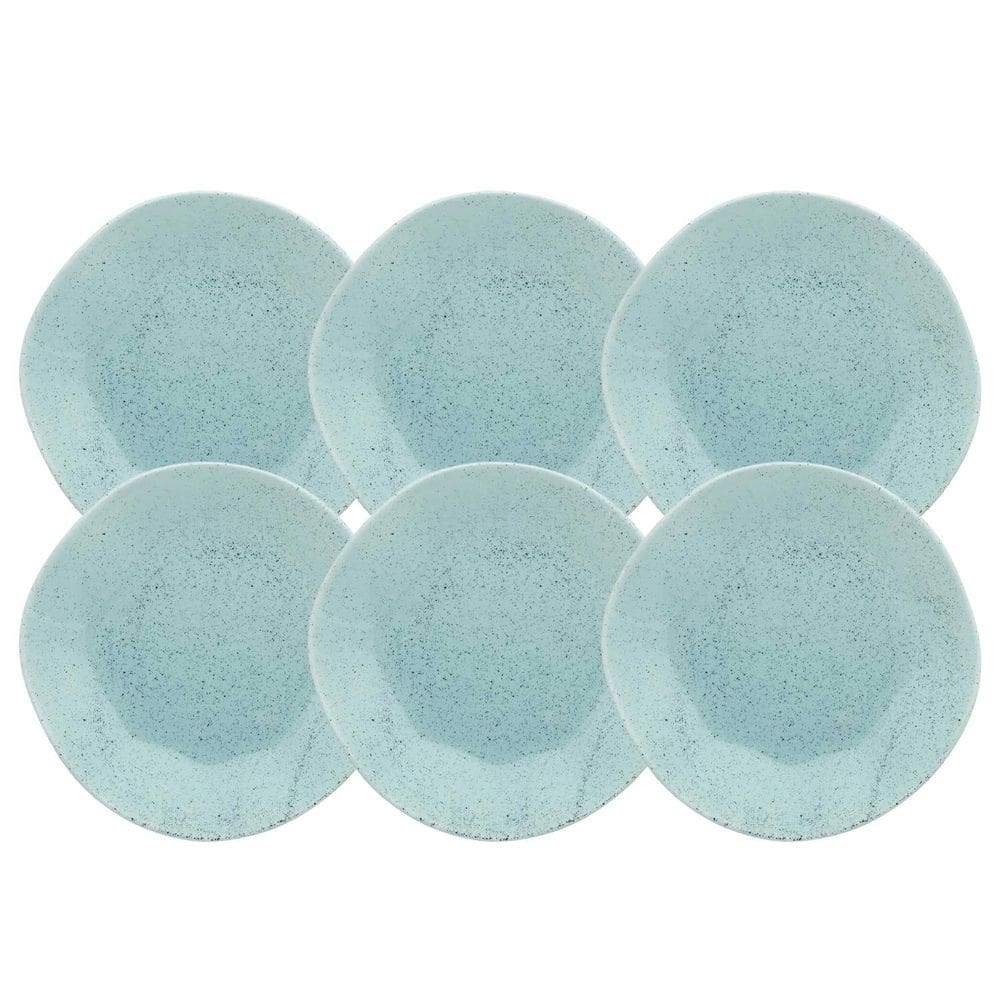 Prato Fundo Oxford Blue Bay 22,5cm - Porcelana Azul Claro