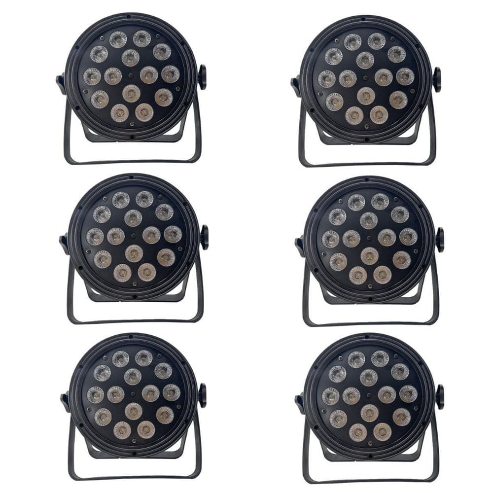 Kit 6 Par Led 14X12W 6 In 1 Rgbw-Ya Indoor Onelight