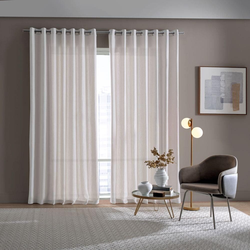 Cortina Rustica Lugo 4,20X2,30M Natural - Bella Janela