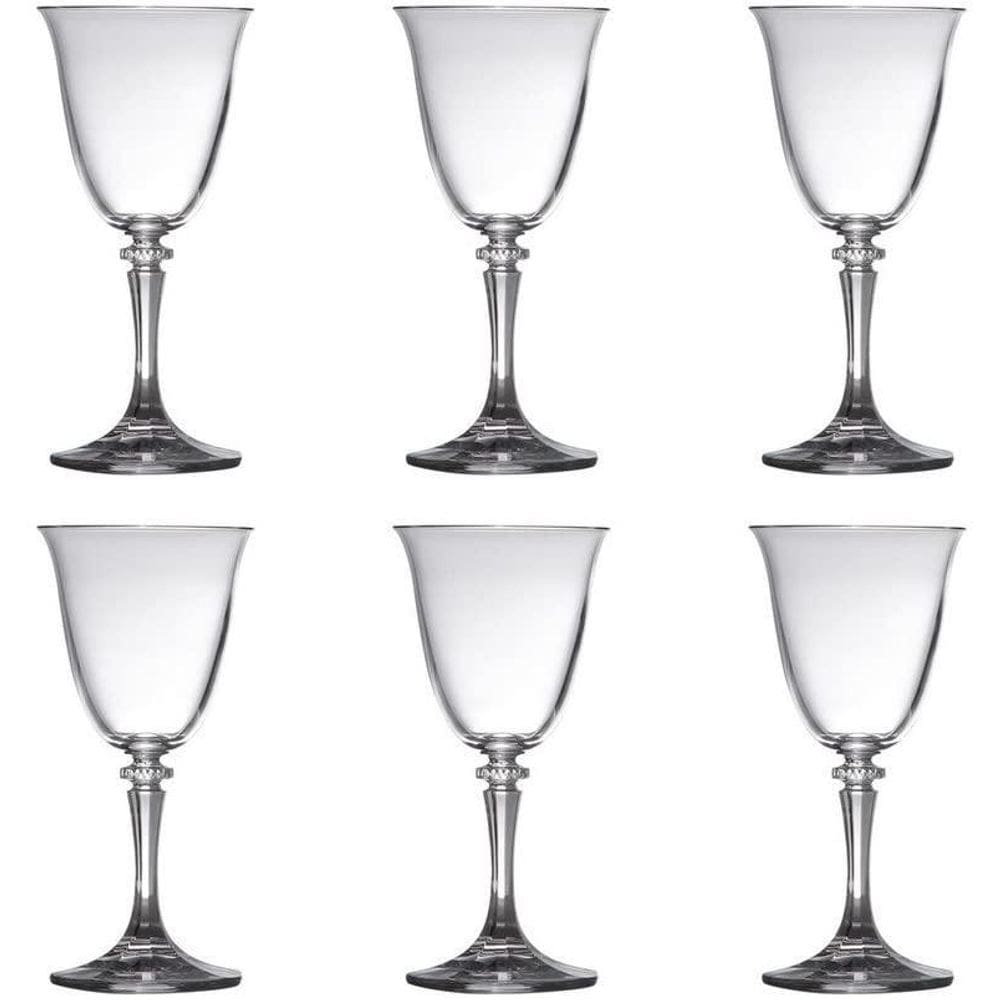 Kit 6 Taças Bohemia Vinho Cristal Ecológico Kleopatra 250Ml