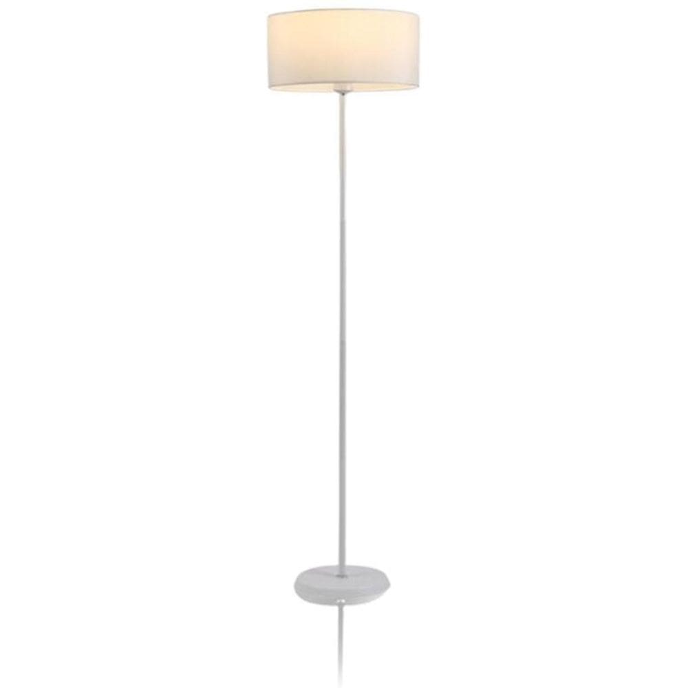 Luminária Chão Cúpula Redonda Branca