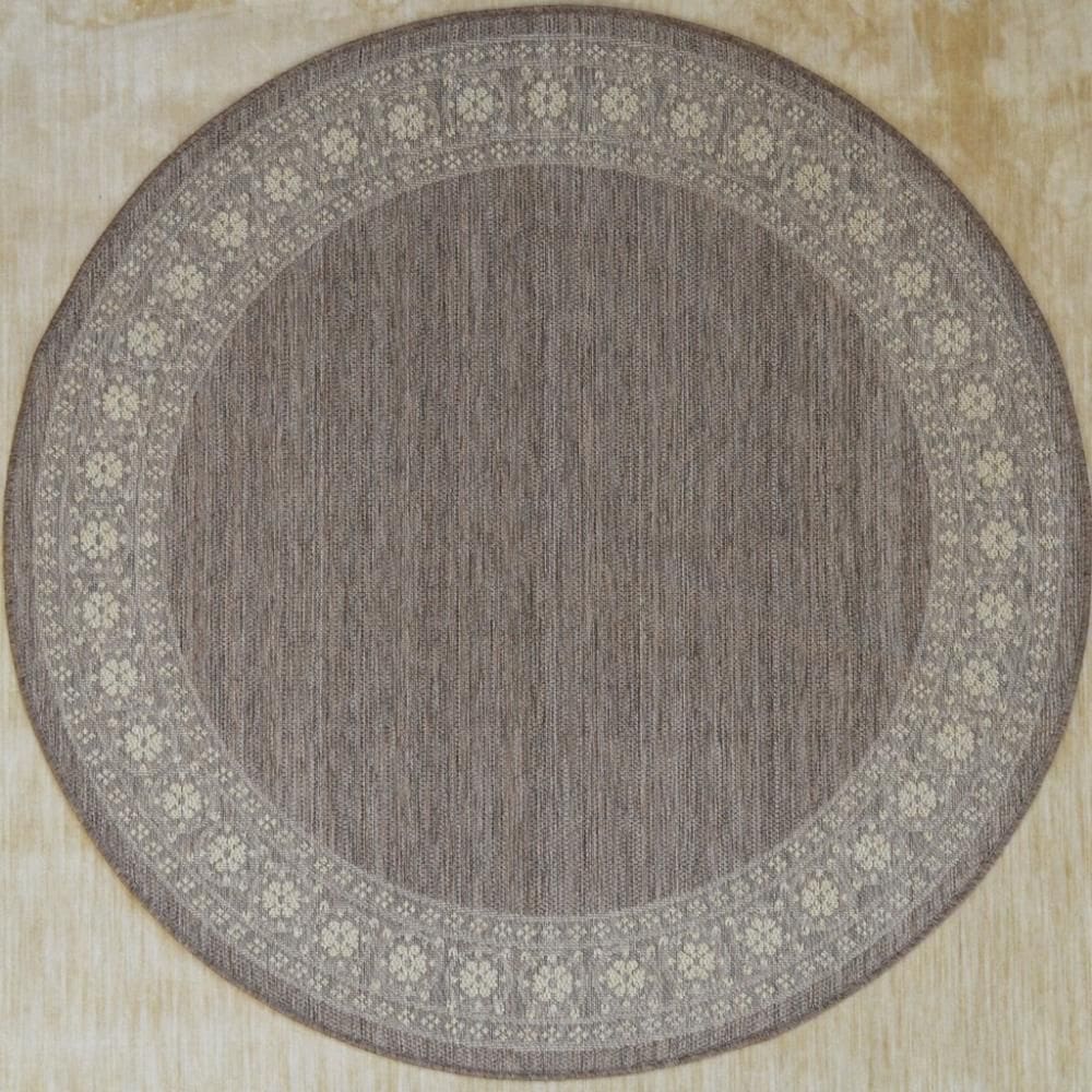 Tapete Redondo Natural Look Fiore A 150 Cm