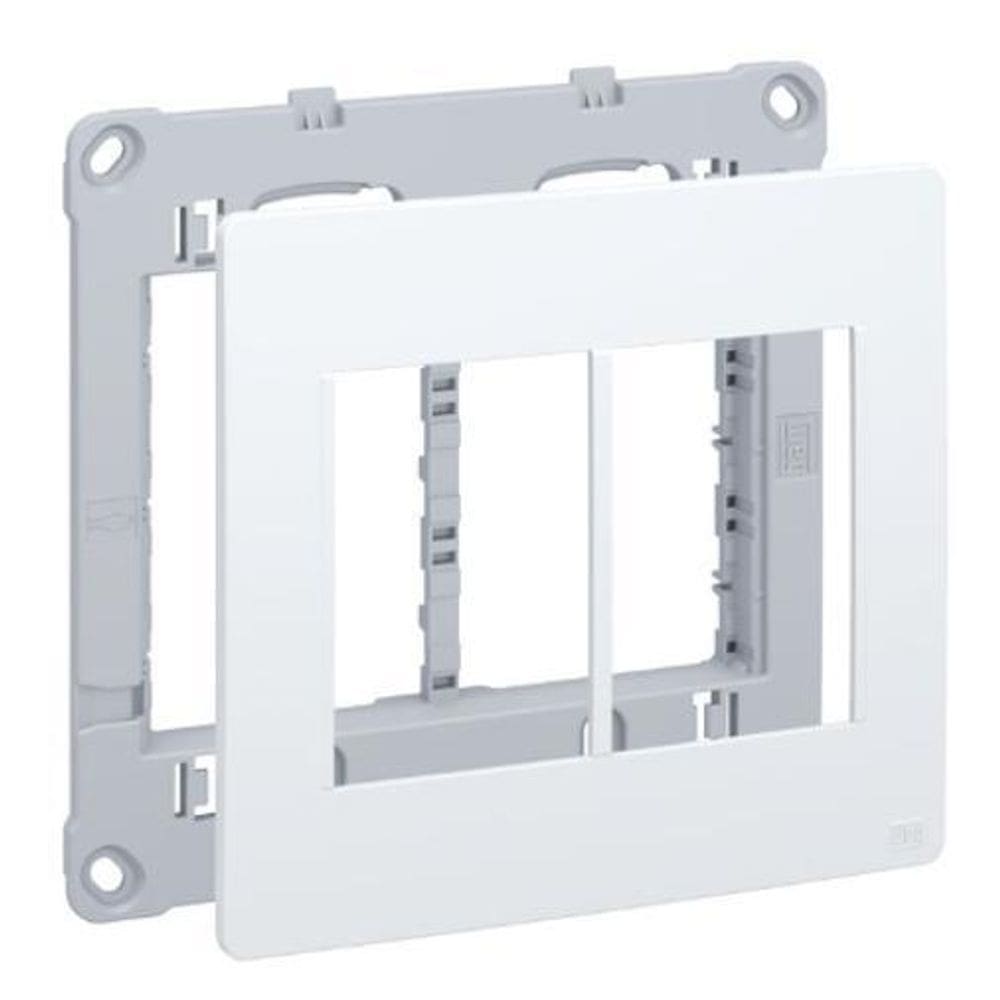 Placa + Suporte 4X4 6 Posição Branco Weg Esatta