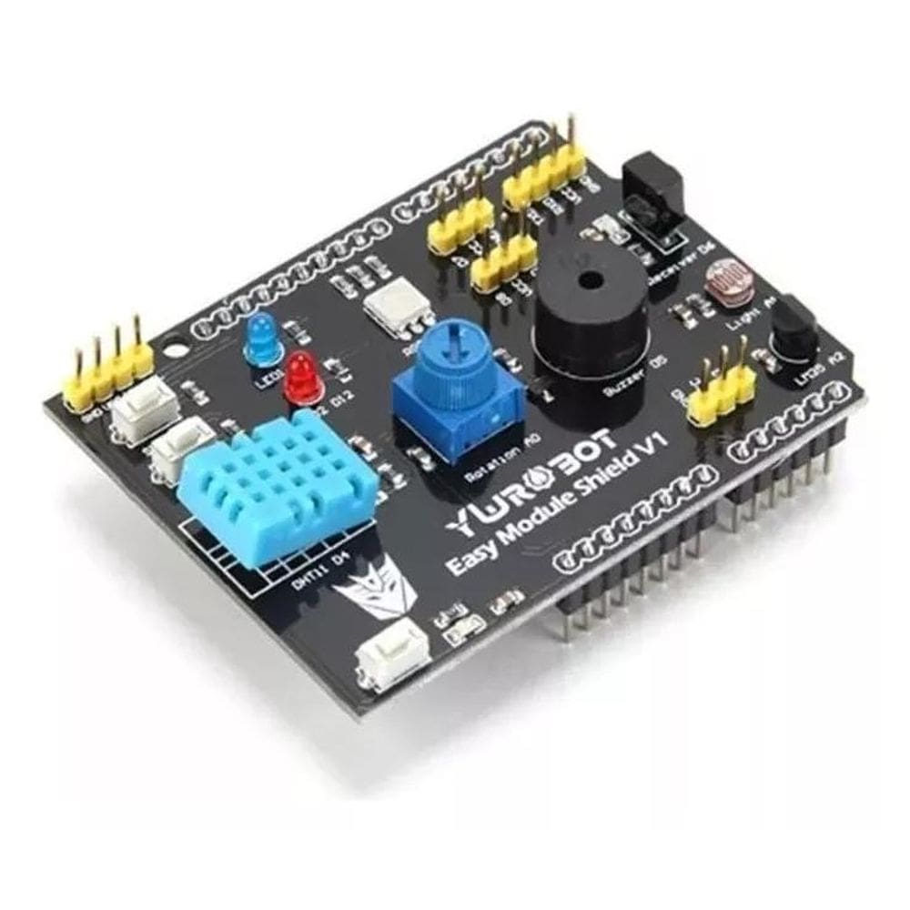 Shield Arduino Multifunções Com Sensores E I/Os