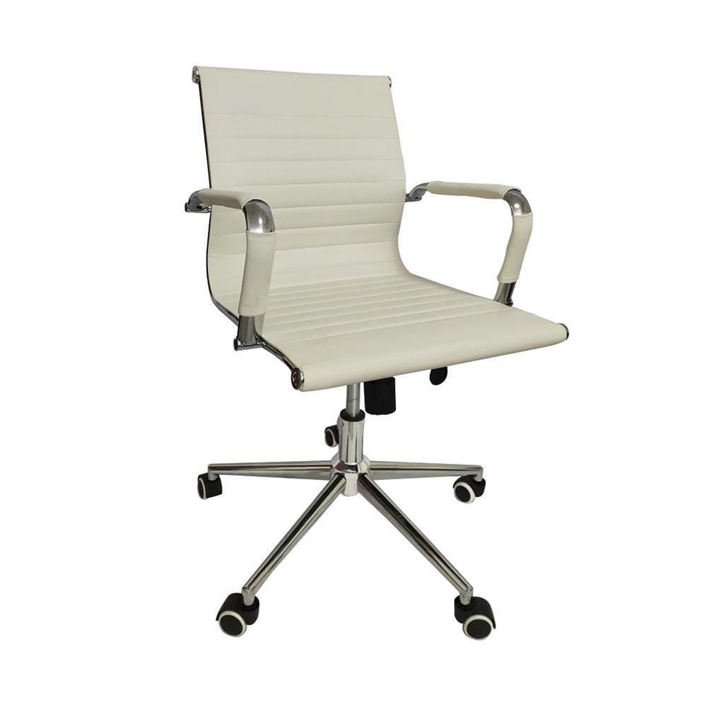 Cadeira De Escritório Office Esteirinha Baixa Rivatti Branco