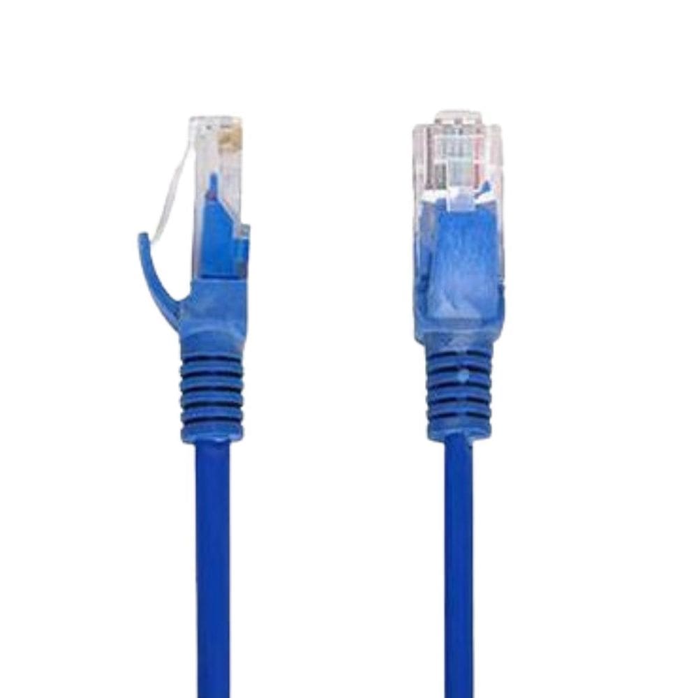 Cabo De Rede Cat5 Lan 15 Metros Ethernet Rj45 Azul Crimpado
