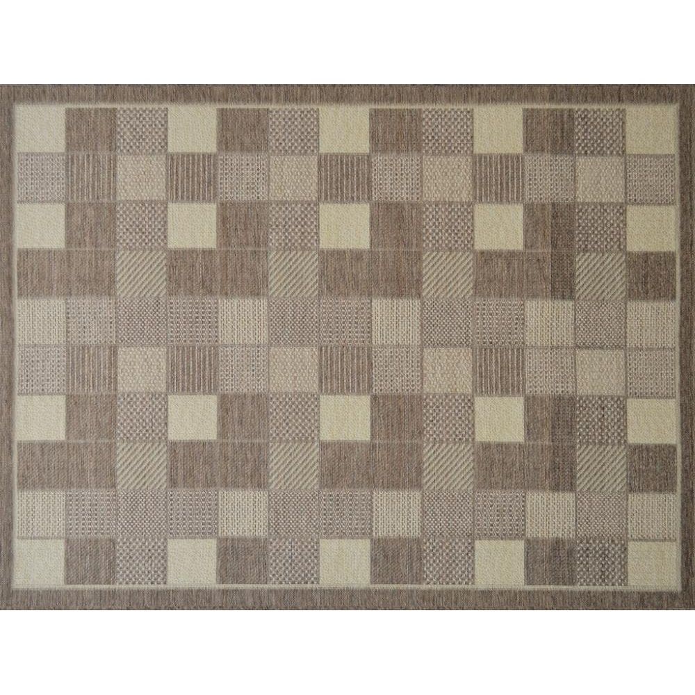 Tapete Para Quarto Natural Look Tabuleiro-A 100X150 Cm