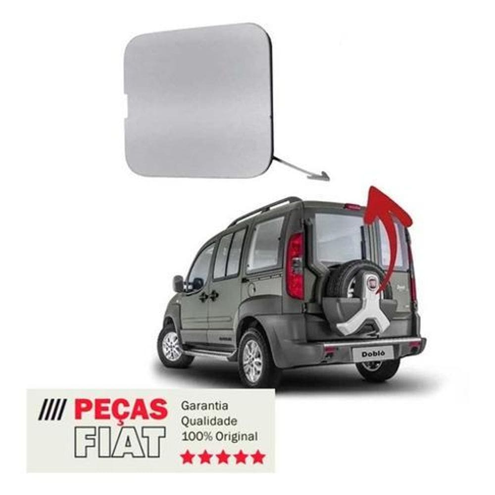 Tampa Acabamento Capa Do Estepe Traseiro Doblo Fiat