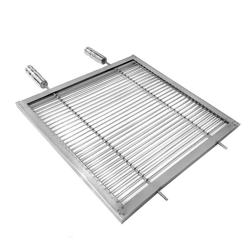 Grelha Uruguaia Aramada 55X50 Reforçada De Churrasco Em Inox