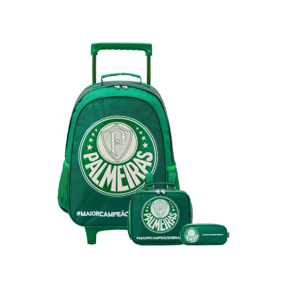 Kit Escolar Mochila Rodinha + Lancheira + Estojo D