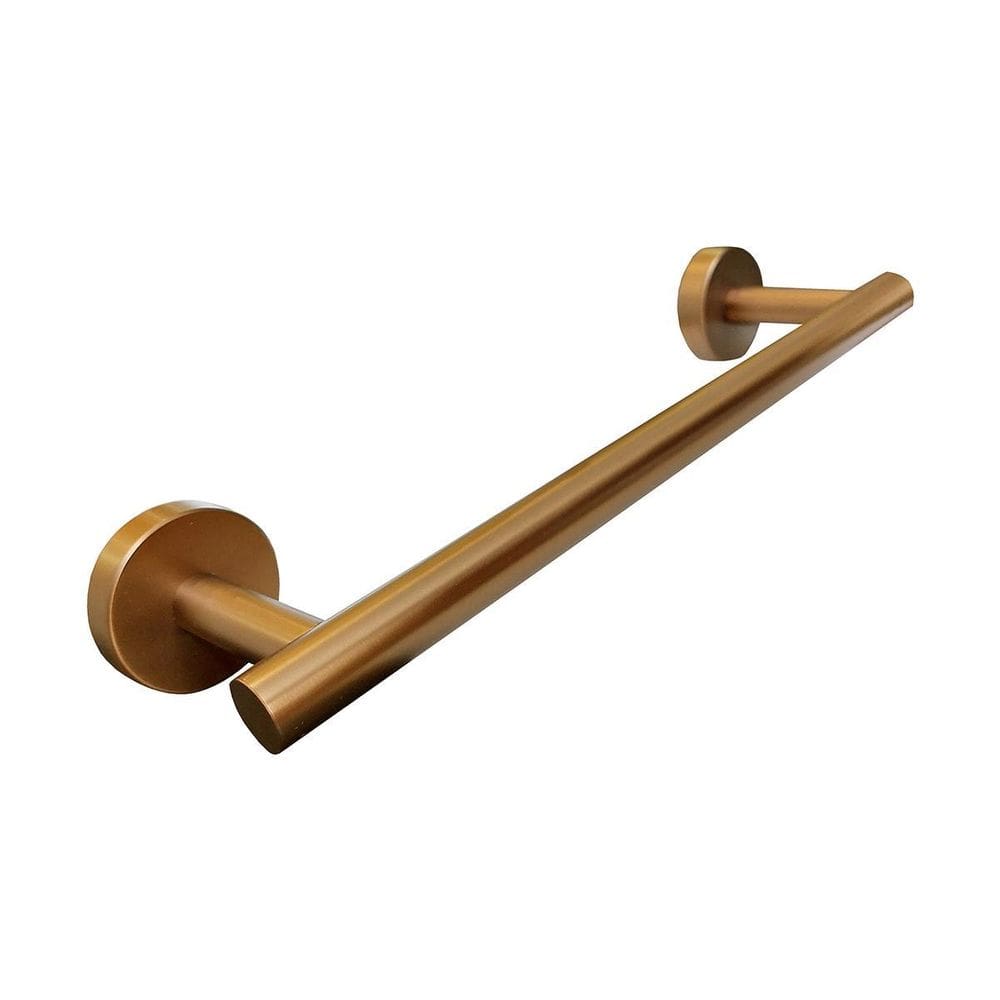 Toalheiro De Rosto Redondo Inox Rose Gold Escovado