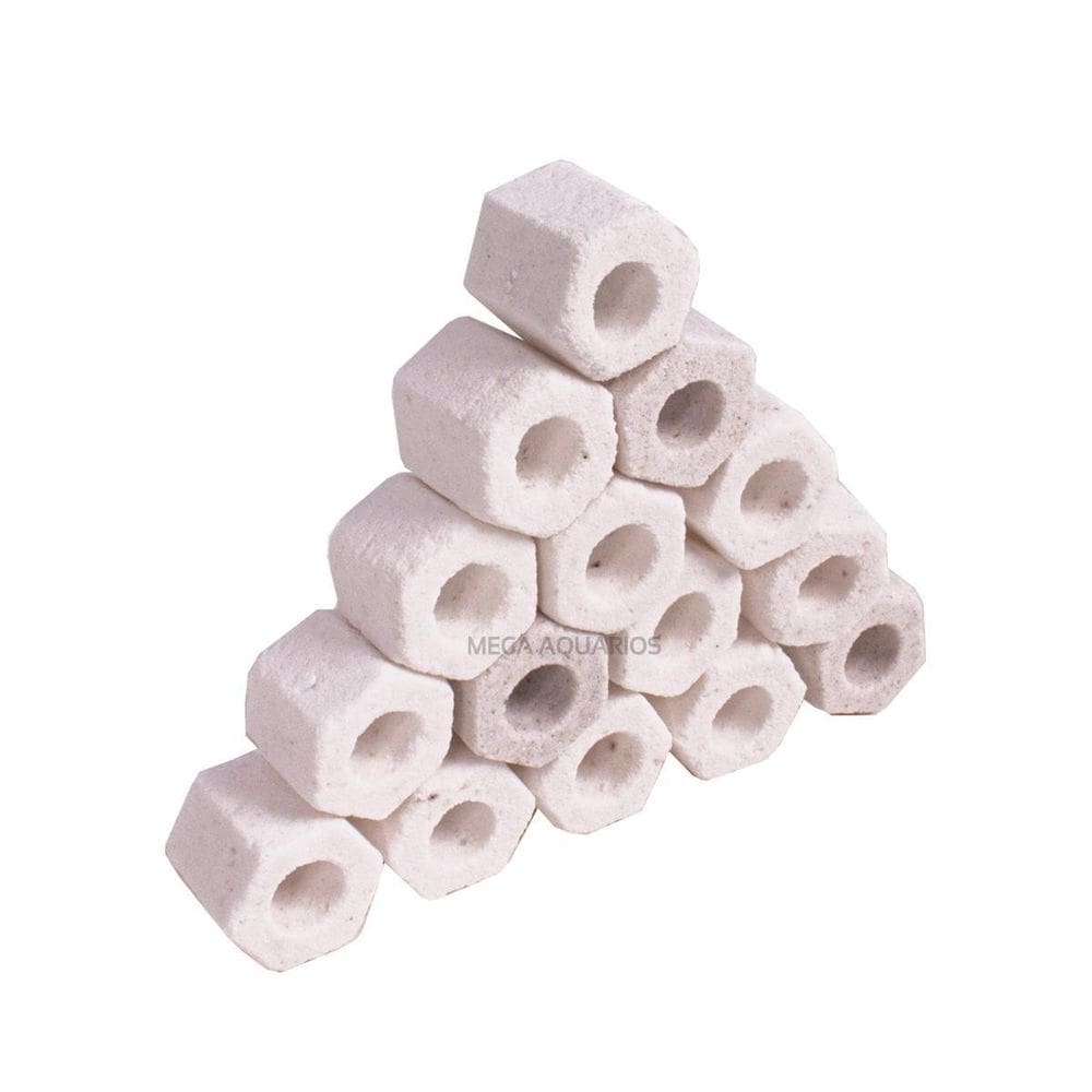 Anéis Cerâmica Porosa Exágono 500G Mídia Filtro Aquario Lago