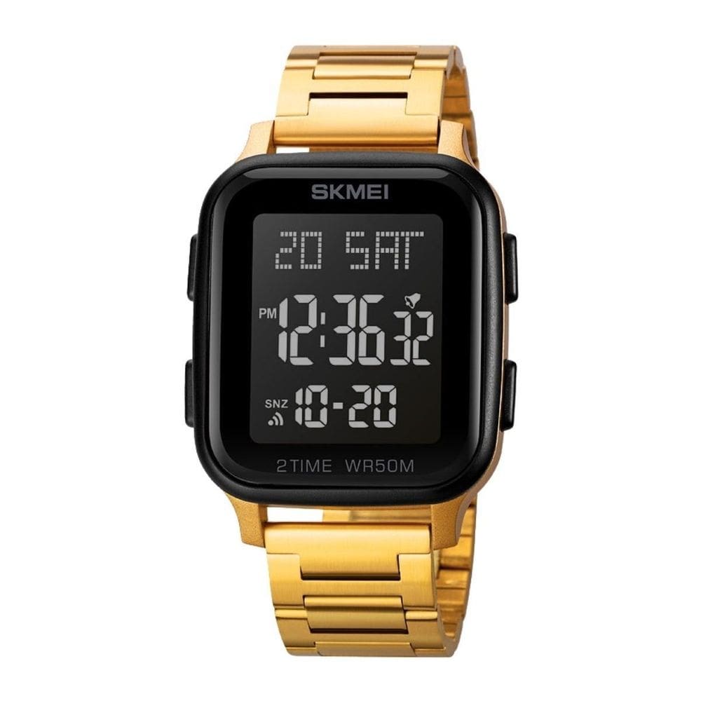 Relógio Unissex Skmei Digital 1859 Dourado E Preto