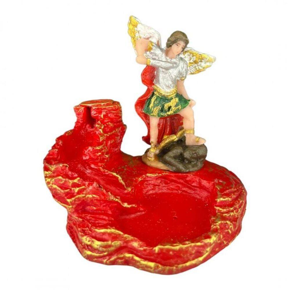 Incensário Cascata Católico Em Resina - Escolha O Seu Santo