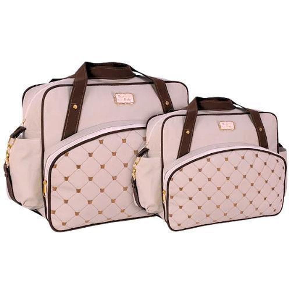 Kit Bolsas Maternidade Mave Baby Top Line Bege