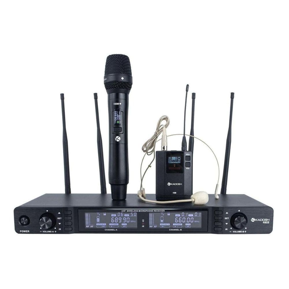 Microfone Kadosh K 622C Uhf Criptografia Modulação Por Cha