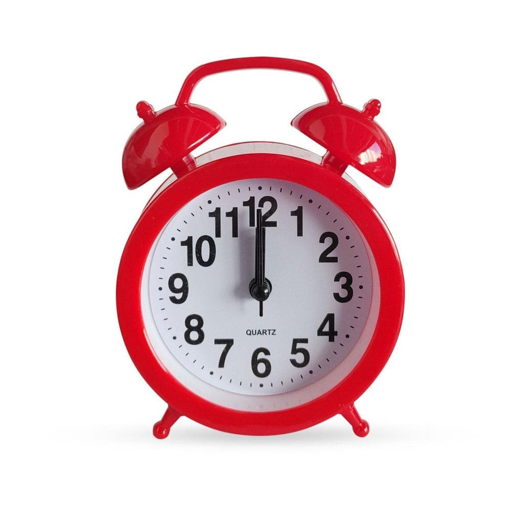 Relógio Mesa Analógico Modelo Vintage Fashion Clock A Pilha