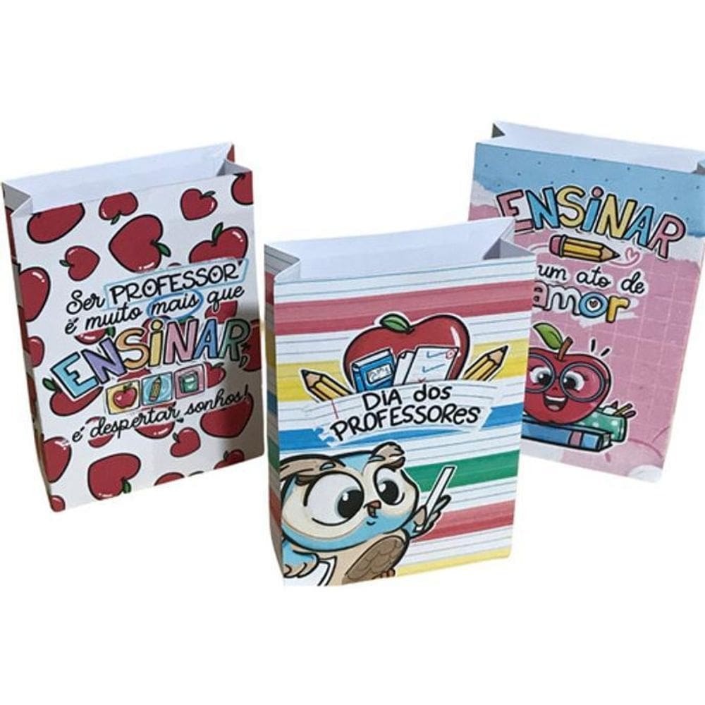 30 Lembrancinhas Presente Dia Professores Saquinho Docinhos