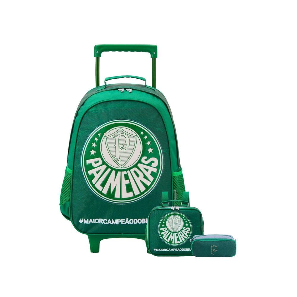 Kit Escolar Mochila Rodinha + Lancheira + Estojo D