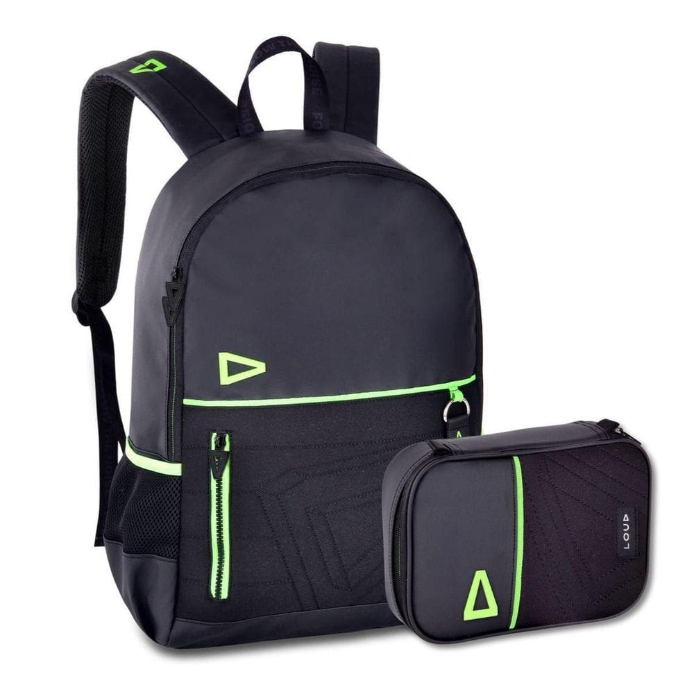 Kit Loud Mochila E Estojo Box Bolsa Escolar Gamer Masculina