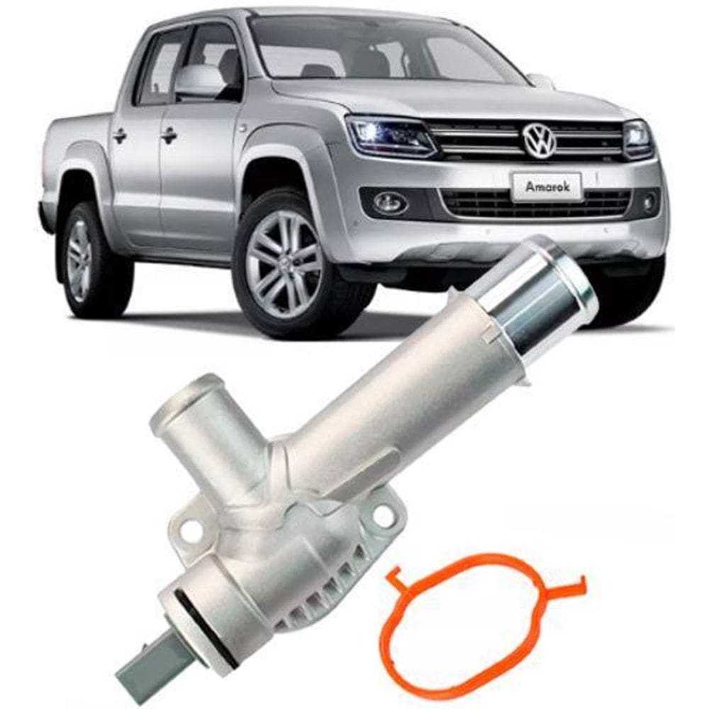 Flange Água Com Sensor Temperatura Amarok 10 A 21 Alumínio