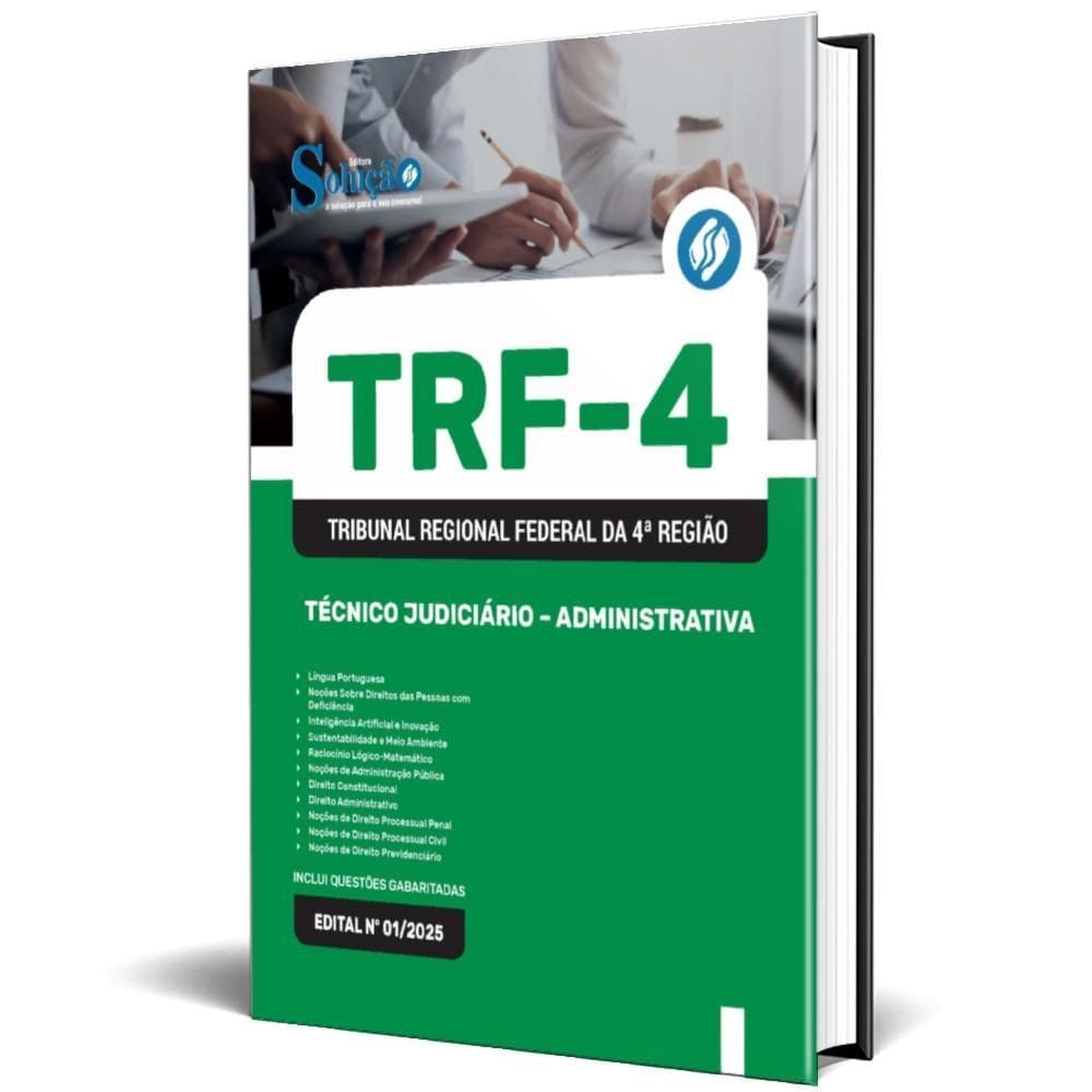 Apostila Trf 4 2025 - Técnico Judiciário - Administrativa