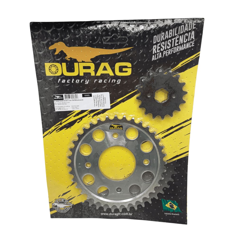 Kit Coroa E Pinhão peao Durag Honda Cb400 1979 à 1980