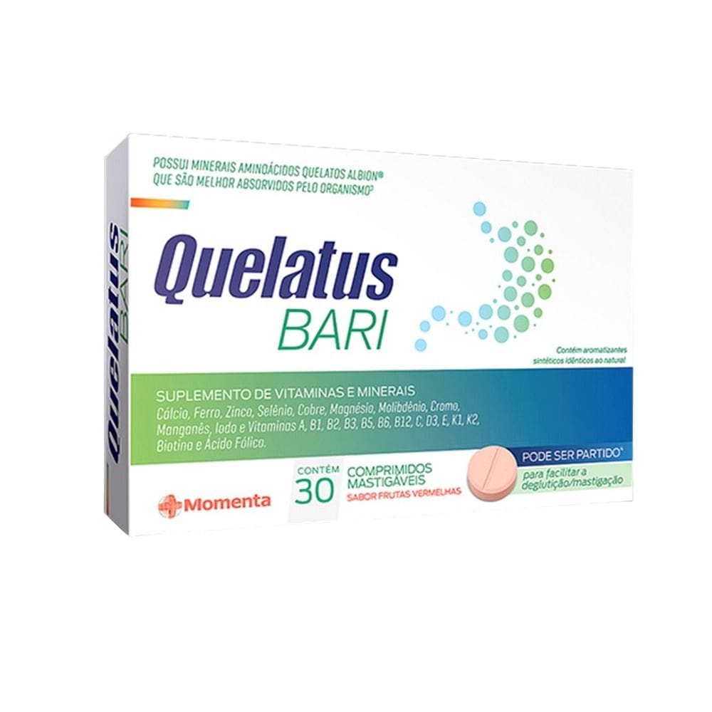 Quelatus Bari Momenta 30 Comprimidos