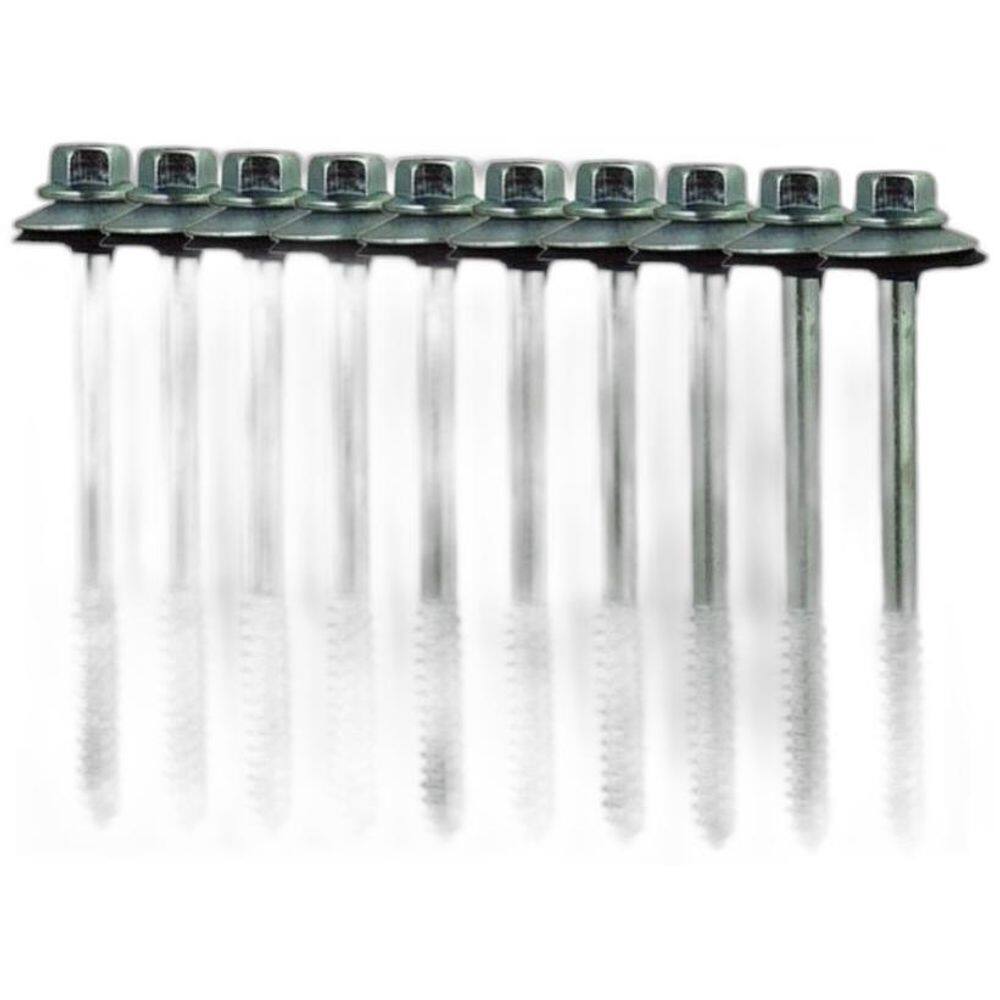 Kit 10 Parafuso Para Telha Com Arruelas 5/16``X110 Mm