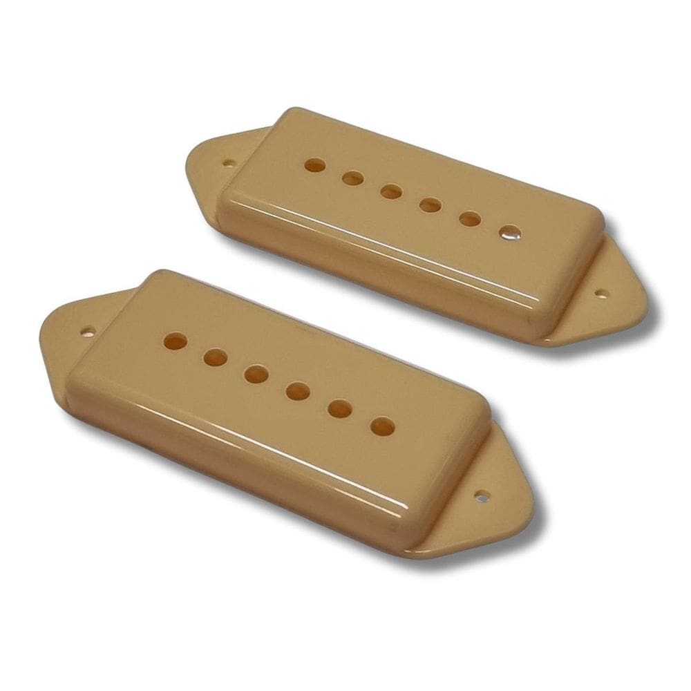 Par De Capa Para Captador De Guitarra P90 Abs Creme