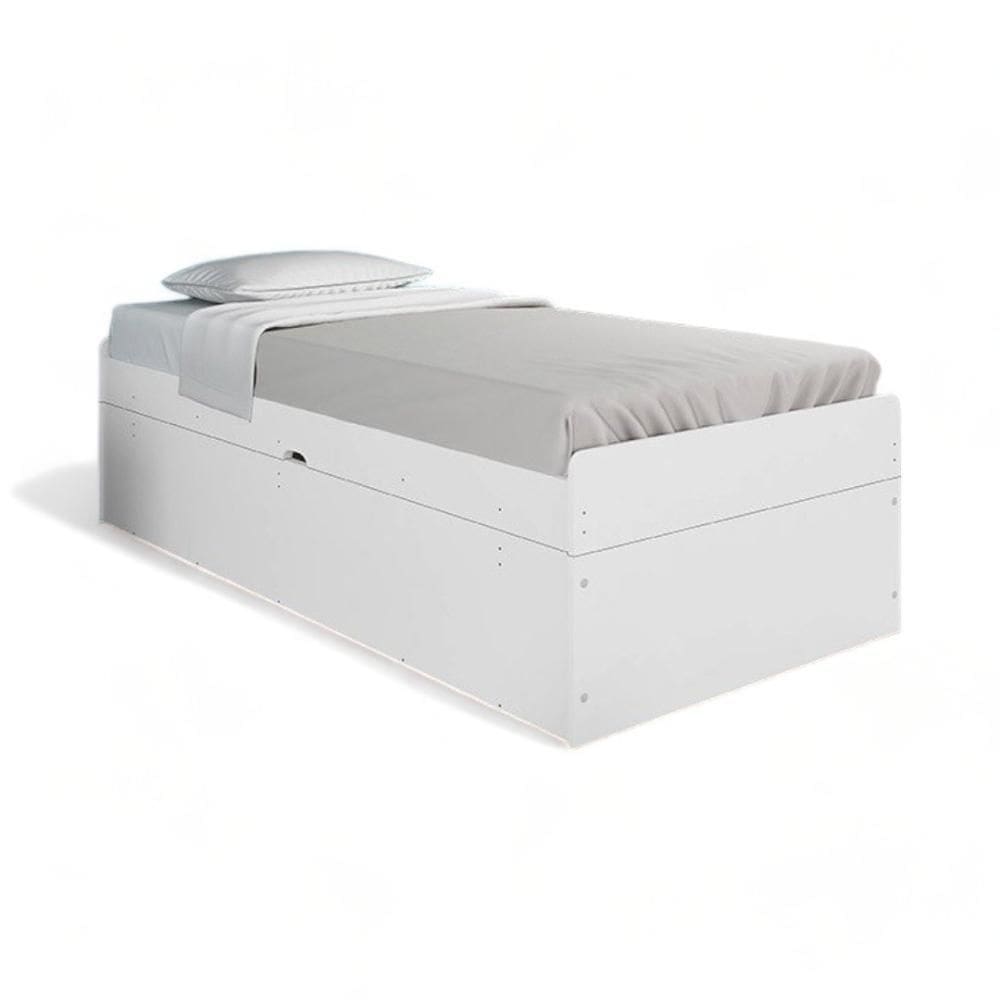 Cama Solteiro Camila Branco  - Framar Móveis