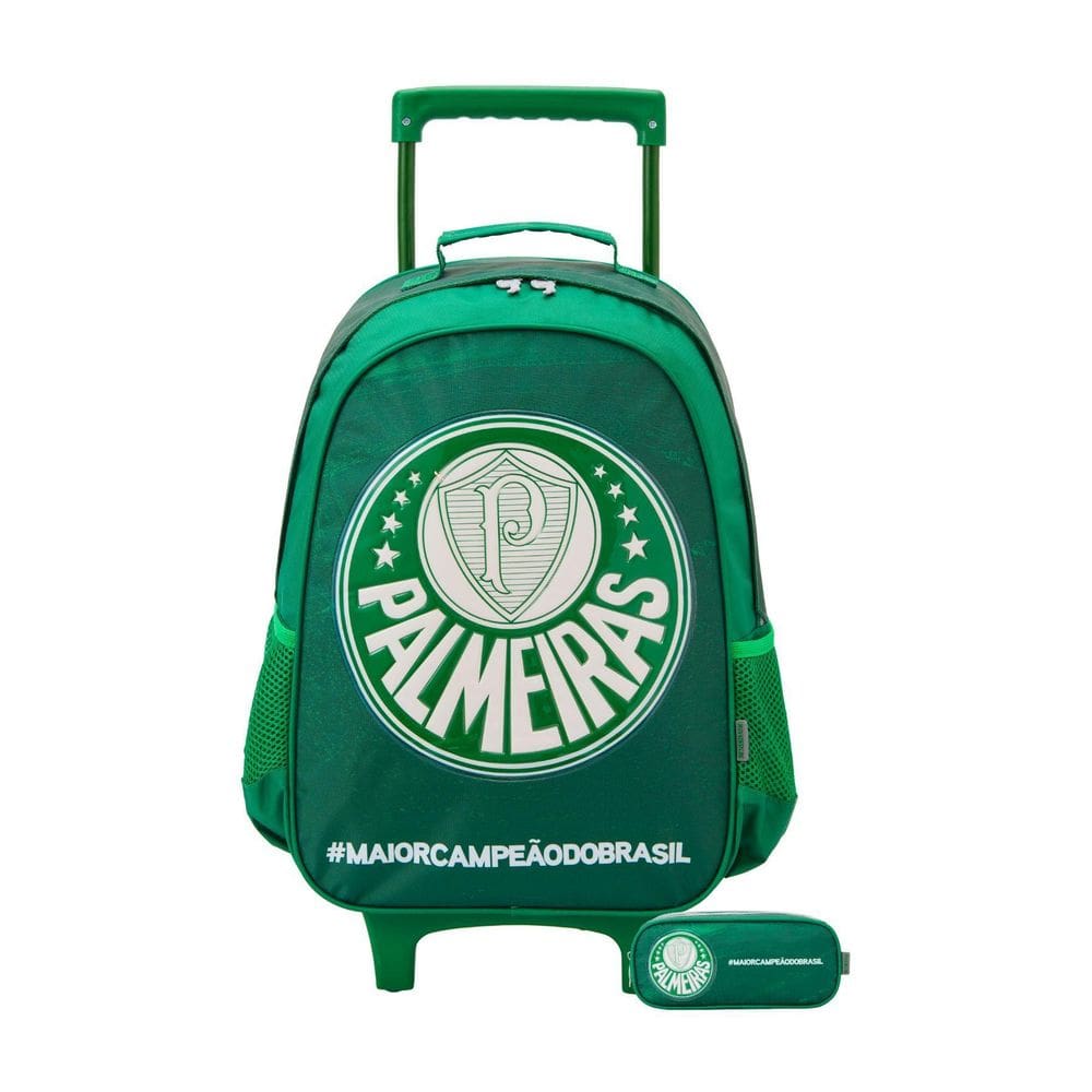 Kit Escolar Mochila De Rodinha + Estojo Duplo