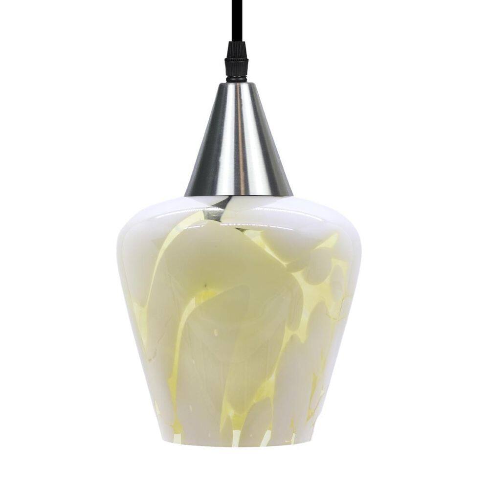 Lustre Pendente Taschibra Monalisa Murano E27 Bivolt Prata
