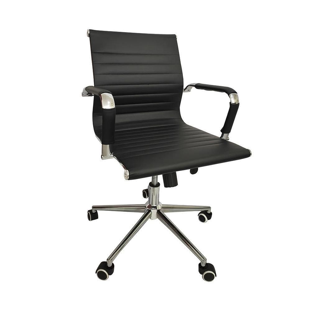 Cadeira De Escritório Office Esteirinha Baixa Rivatti Preto
