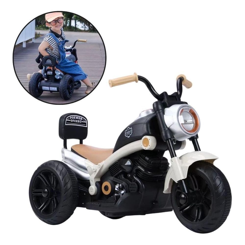 Mini Moto Eletrica Infantil 6V Chopper Estilosa Custom Bw369