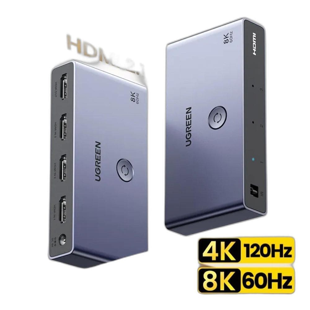 Divisor Hdmi 2.1 8K 60Hz 4K Switch Splitter 3X1 Com Controle