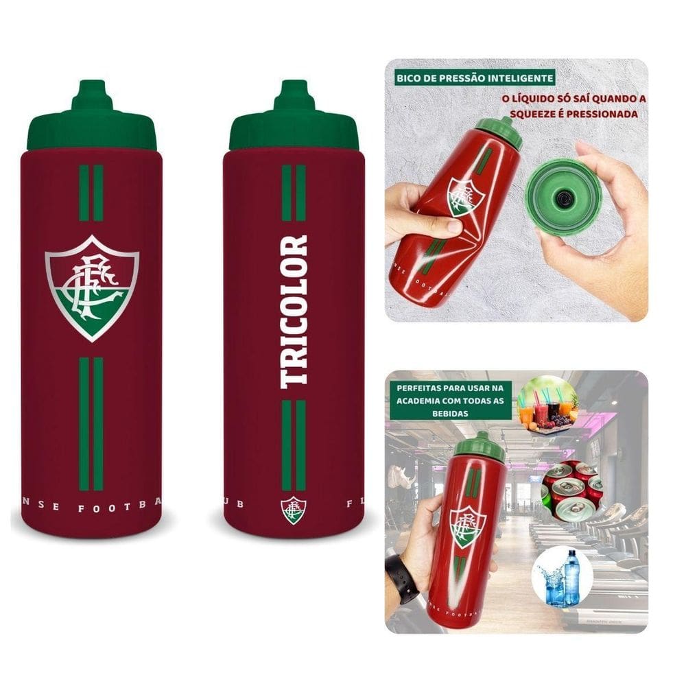 Kit 2Un Squeeze 950Ml Garrafa Trooper Bico Inteligente