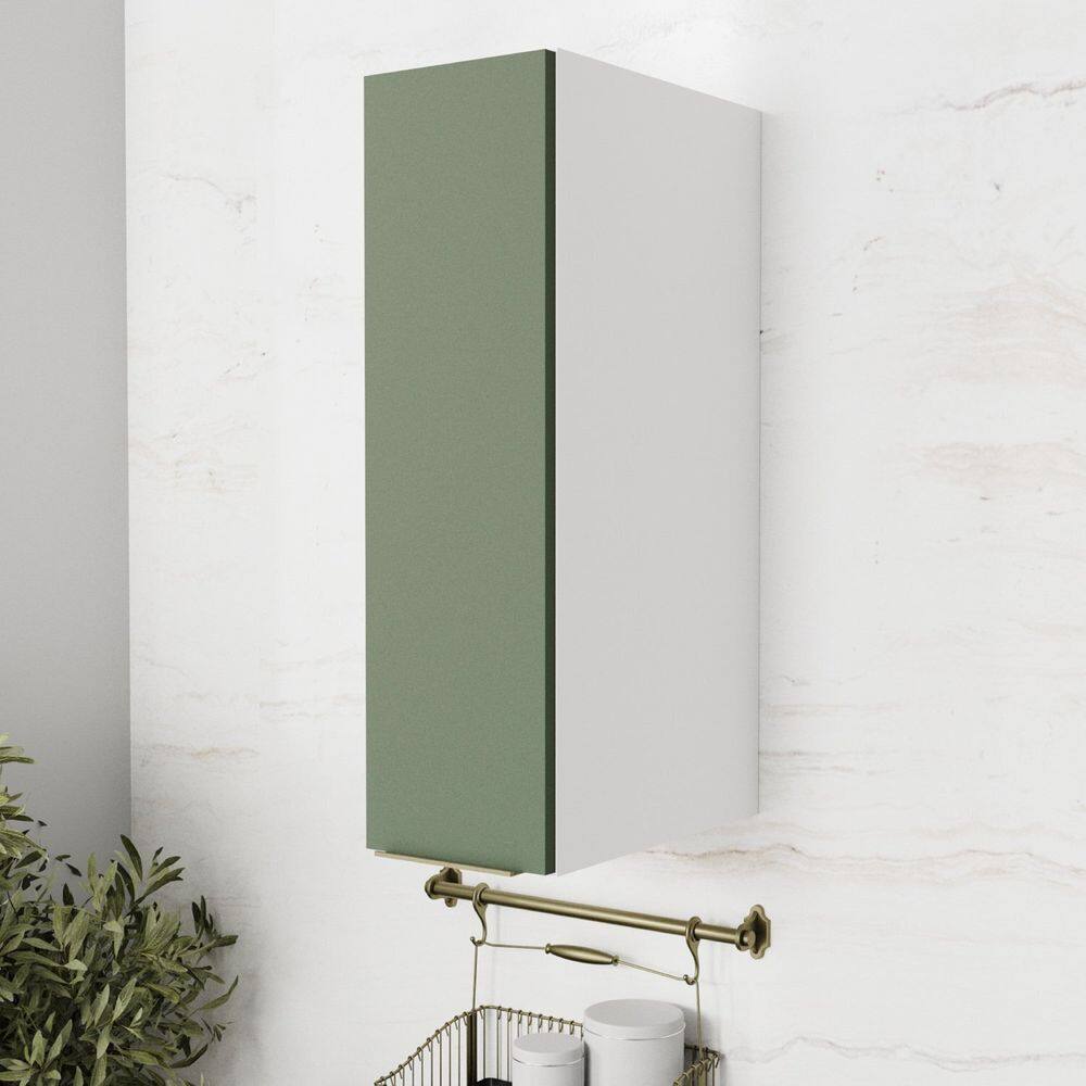 Armário Aéreo 1 Porta 20cm Ipanema Cabecasa Madeiramadeira Verde Folha/Branco