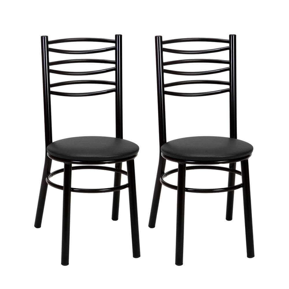 Conjunto 2 Cadeiras para Sala de Jantar Preto