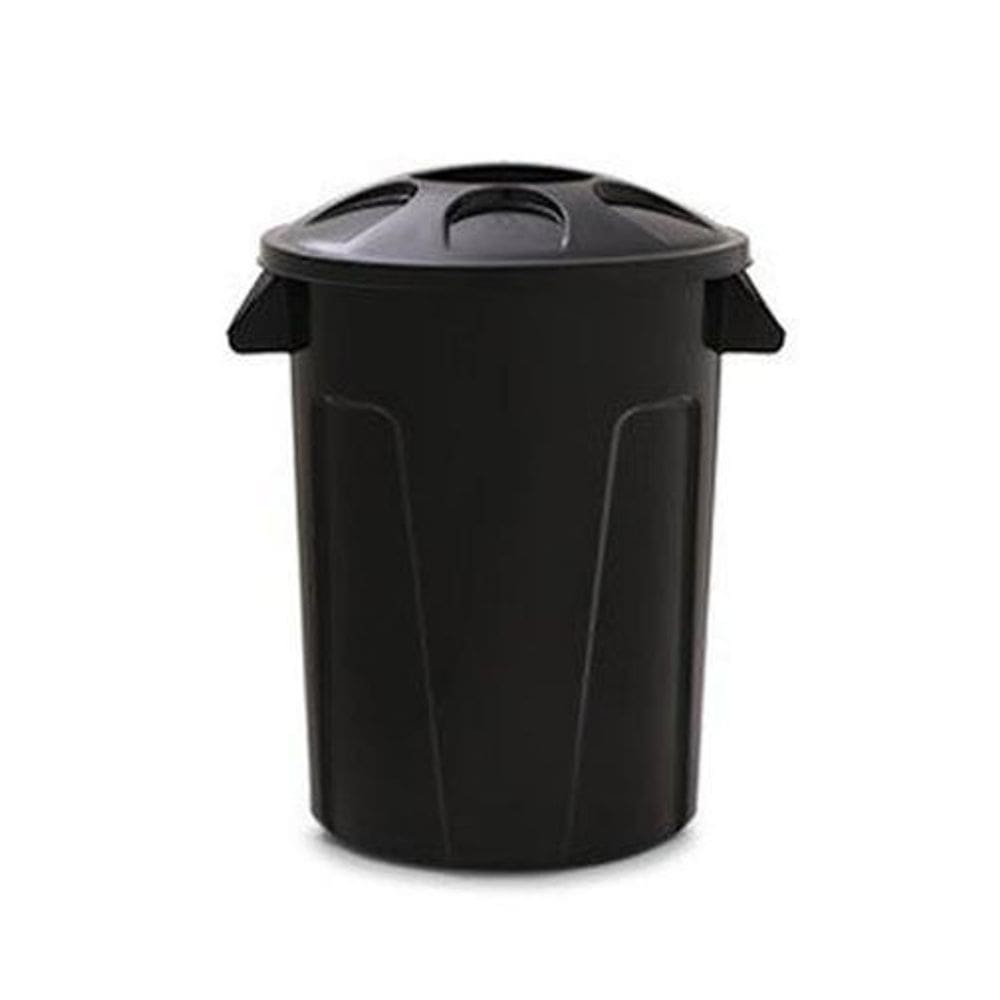 Cesto Balde Plástico Para Lixo 100 Litros - Preto