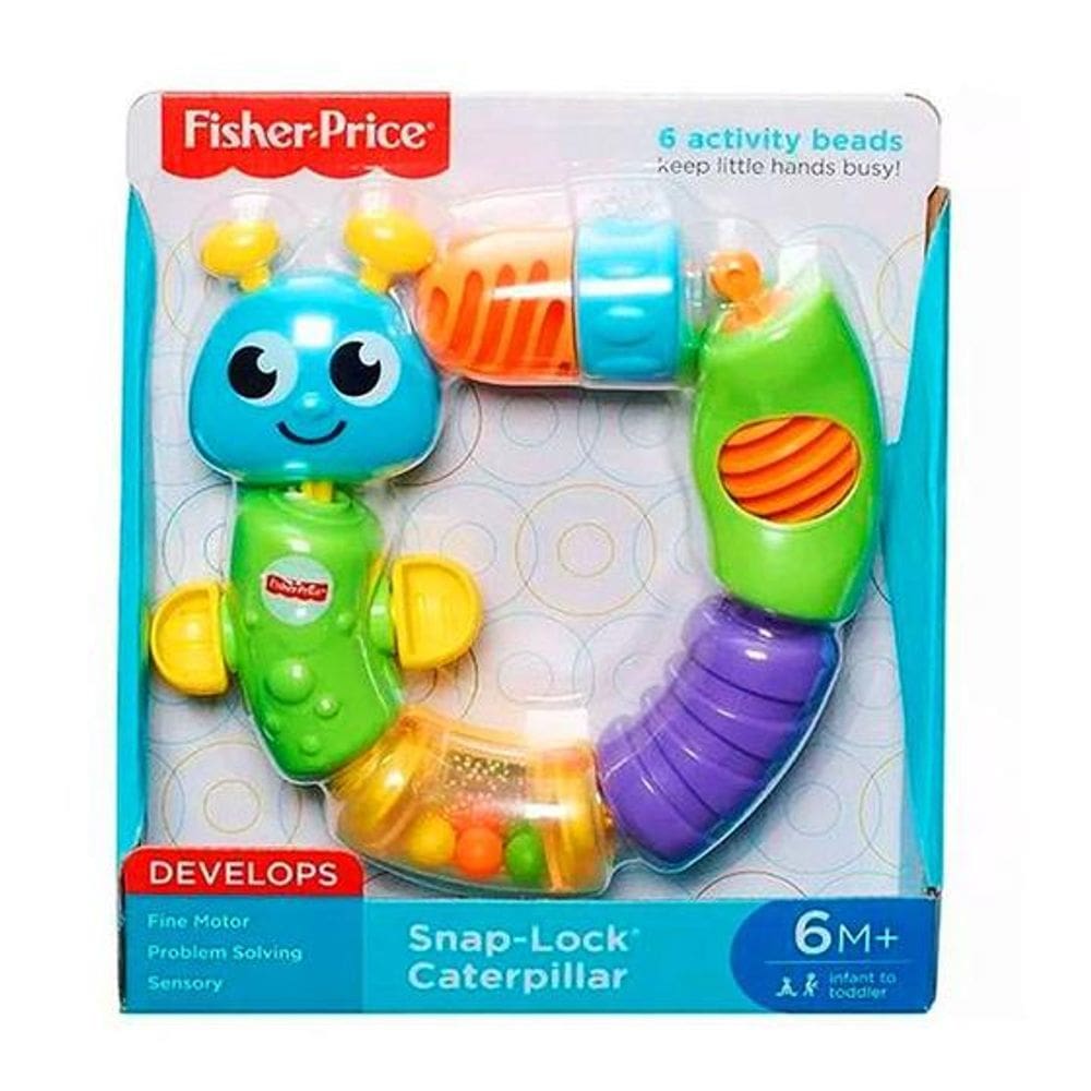 Lagartinha Encaixa e Solta Fisher-Price - W9834 - Mattel