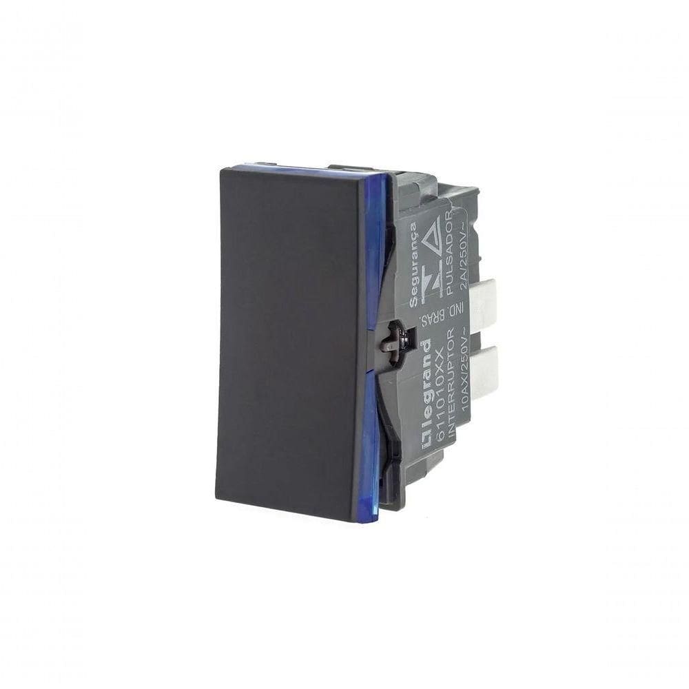 Interruptor Simples 10a250v B.automatic 1m Preta 611010pt