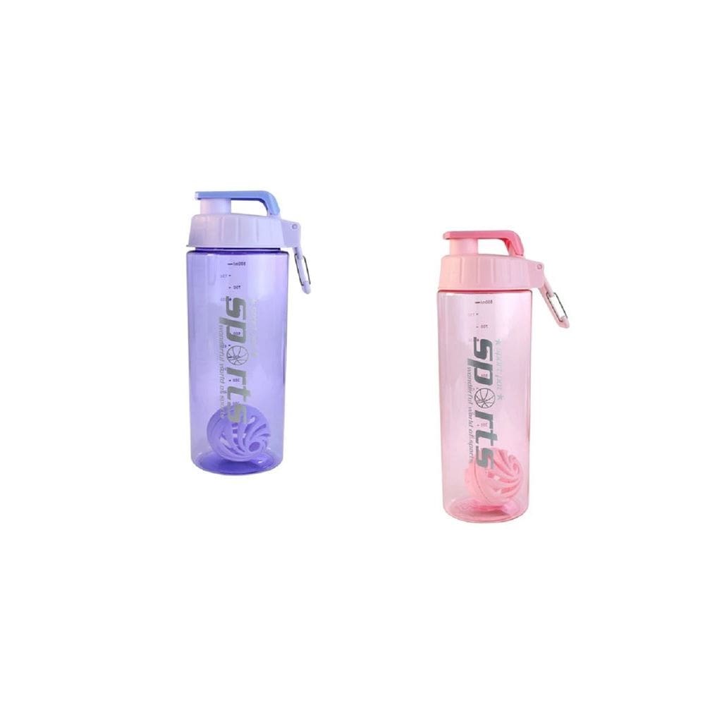 Garrafa Plastica Sports Misturador Rosa/Roxa - Interponte
