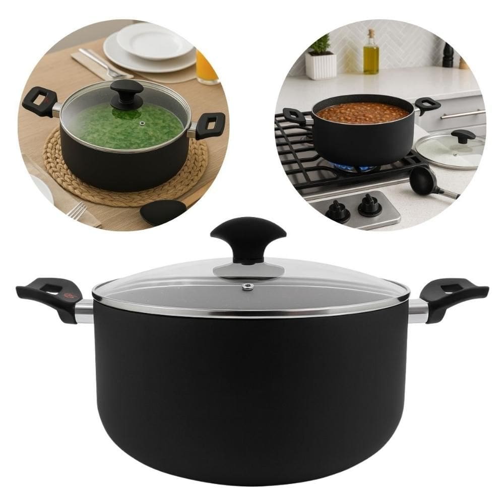 Panela Caçarola Grande Antiaderente 34cm Betty Crocker