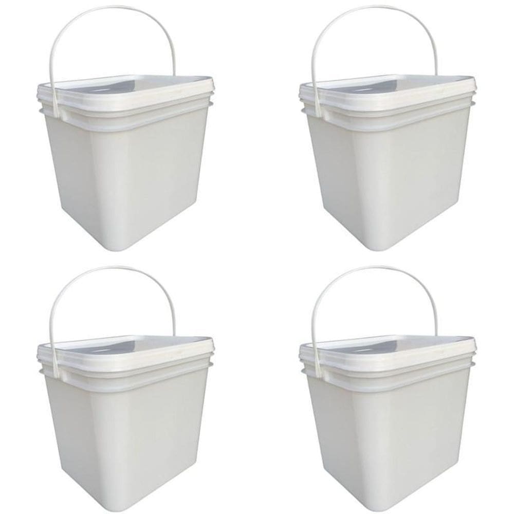 Balde Pe Retangular 3.6L - 4 Pçs