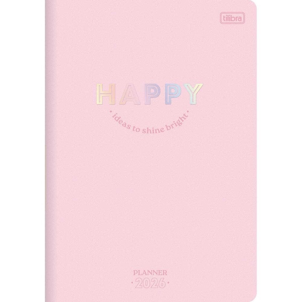 Agenda Planner Grampeada Happy 2026 Tilibra