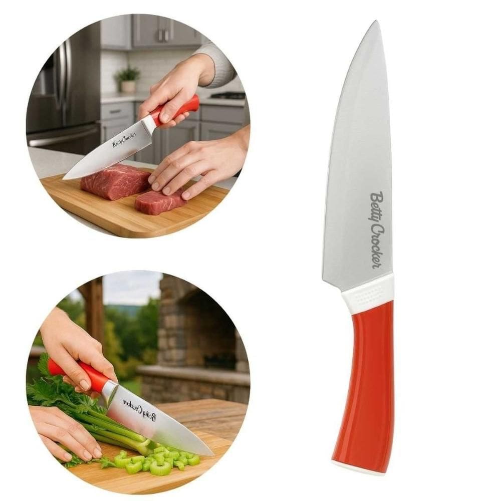 Faca Carne Churrasco Cozinha Multiuso Inox Betty Crocker