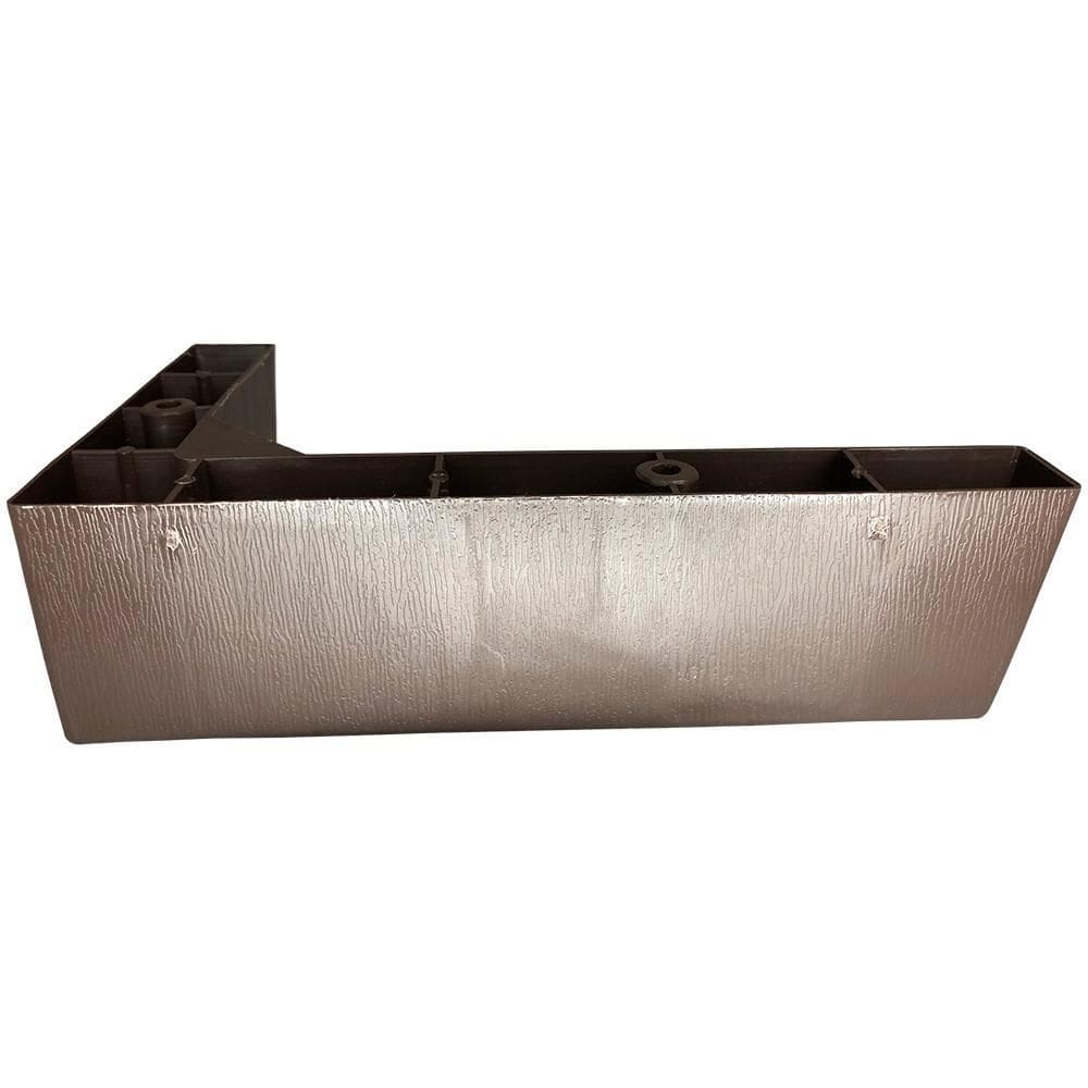 Kit 6 Pé Cantoneira Canto Sofá Poltrona Tabaco 12x21cm