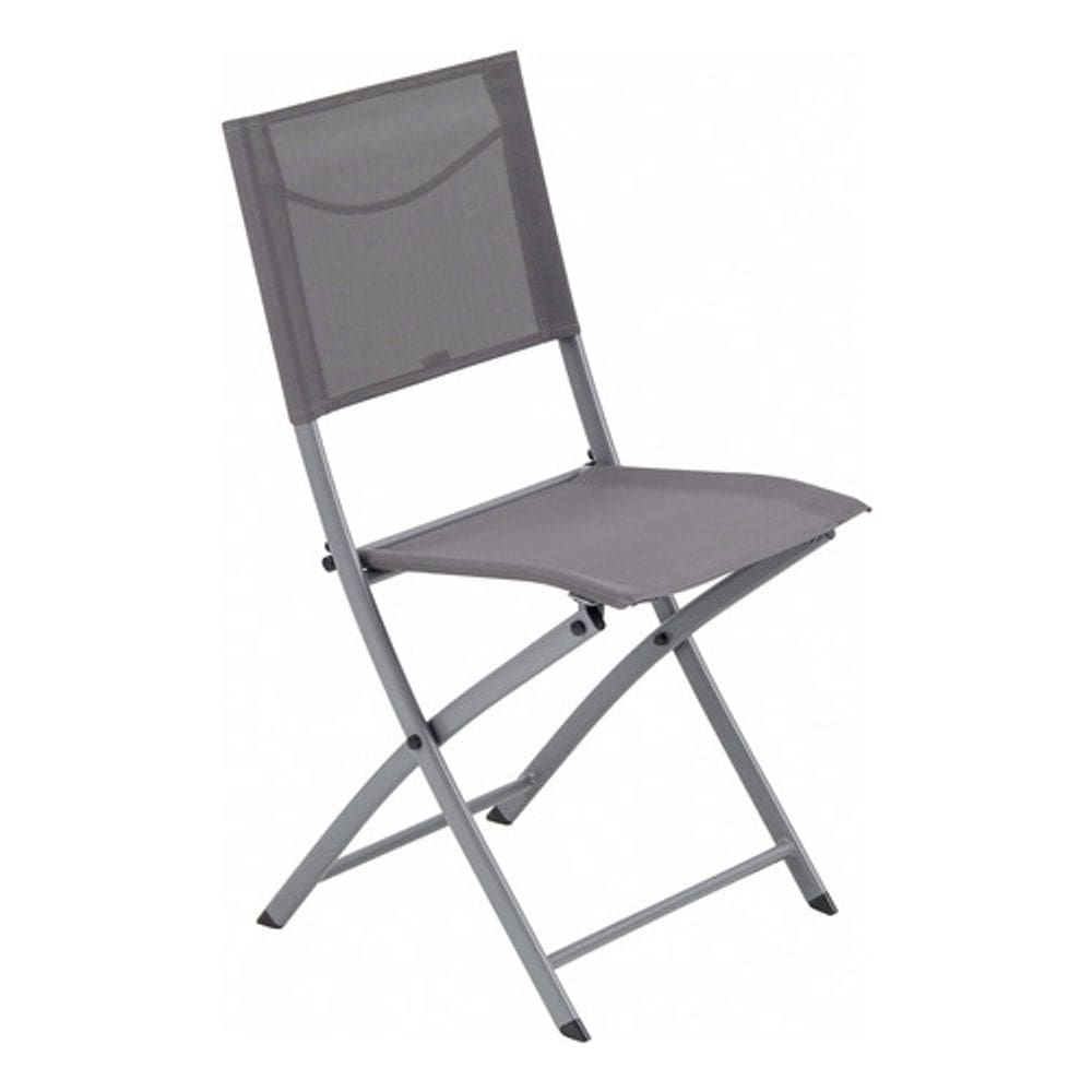 Cadeira Aco Cinza Escuro 84x42 Cm Naterial Emys